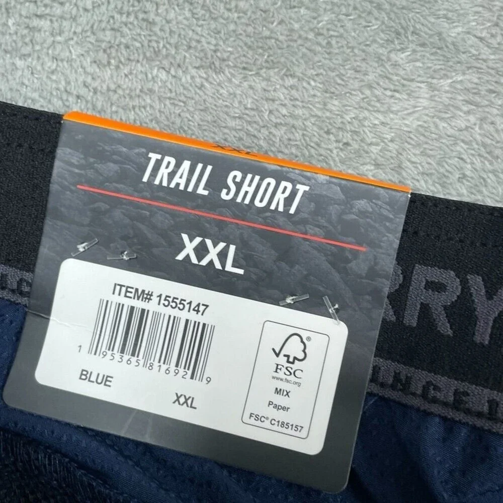 Gerry Mens Trail Shorts XX-Large Blue Athletic Fit Lightweight Stretch a1109 - Picture 5 of 8